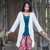 The ancient ink this dye Dress embroider 100 pure spinning hemp original irregular women's cotton li