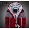 2014 new winter hooded sweater cashmere with male size long sleeved jacket JC warm men trade