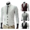 Europe and the United States men's men's dress code of foreign trade business men's vest vest V coll