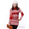 A long winter trade striped hot beads all-match ladies sweater wholesale cheap stock