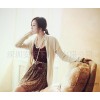 Japan and South Korea women's sweater dress female white cardigan sweater Shenzhen clothing wholesal