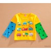 The spring and autumn clothing stall small child color cotton long sleeved sweater trade Korean boys