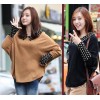 2014 spring new Korean loose fat mm BianFuShan Lapel wave foreign trade knitted sweater