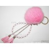 A large number of rabbit fur ball tassel hanging bag, key buckle, key buckle fashion handbags access