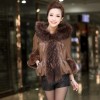 [Dongming] Dongming 2014 winter new luxury raccoon fur collar leather clothing, fur clothing