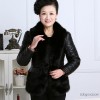 Qiao Qiao Ailiya Ailiya new old mother of 50 year old mother thickened leather fur collar coat in ol