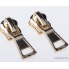 Professional zinc alloy zipper head antique copper zipper head