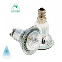 SKYEVER Glass-Aluminum LED Spot Light Cup GU10/JDR COB 5 Watts 120V/230V dimmable