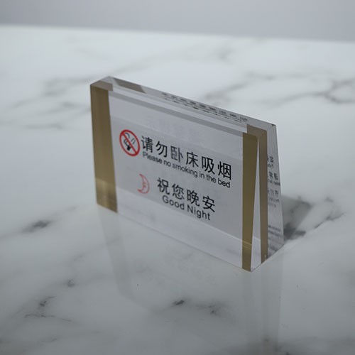 Manufacturers direct magnetic thickened acrylic table card table sign crystal decca display card pic