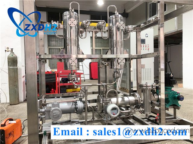 Produce  Hydrogen by using water electrolysis equipment
