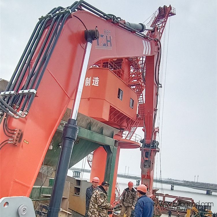 pedestal boom rock breaker system