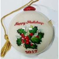 Unique Hand painted Glass Baubles