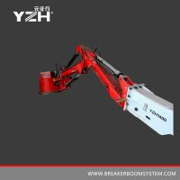 stationary pedestal boom breaker system