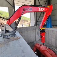 YZH WHEN1200 Stationary Pedestal Hydraulic Rockbreaker Boom System